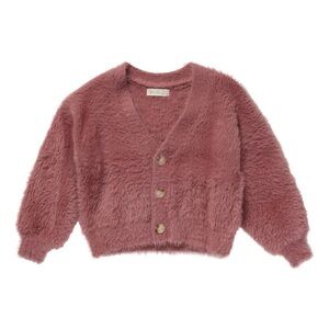 Rylee + Cru fuzzy cardigan